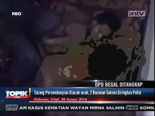 Polisi Ciduk 2 DPO Kasus Begal di Gowa