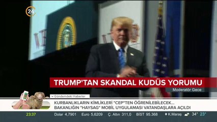 Trump'tan skandal Kudüs yorumu