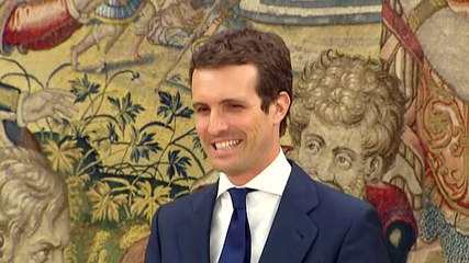 El Rey recibe a Pablo Casado en audiencia tras su elección como presidente del PP