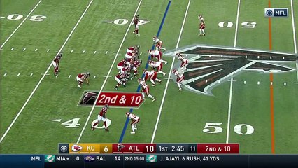 2016 - Devonta Freeman takes the ball for 16 yards on screen pass