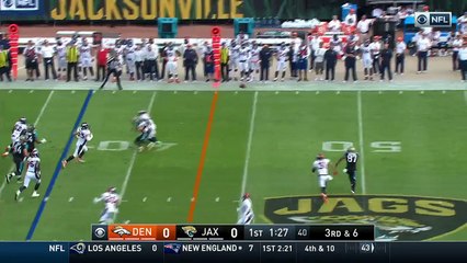 2016 - Blake Bortles pass deflected, caught by Neal Sterling for 17 yards