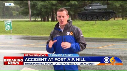 3 Marines Transported to Hospital After Vehicle Crash at Virginia Army Base