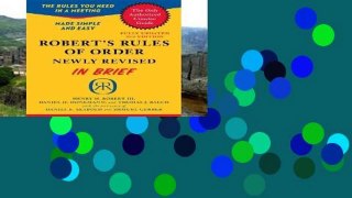 Digital book  Robert s Rules of Order Newly Revised In Brief, 2nd edition (Roberts Rules of Order