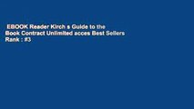 EBOOK Reader Kirch s Guide to the Book Contract Unlimited acces Best Sellers Rank : #3