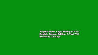 Popular Book  Legal Writing in Plain English, Second Edition: A Text With Exercises (Chicago