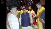 Mukesh Ambani & Uddhav Thakre At Ambani's Family Celebrate Ganesh Chaturthi 2017