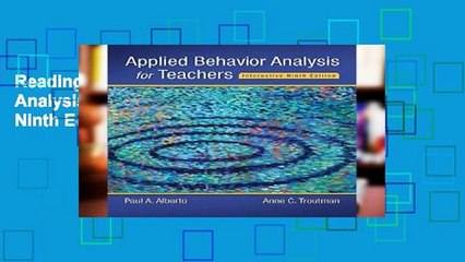 Reading books Applied Behavior Analysis for Teachers Interactive Ninth Edition, Enhanced Pearson