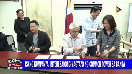 Isang kumpanya, interesadong magtayo ng common tower sa bansa