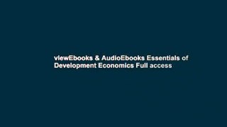 viewEbooks & AudioEbooks Essentials of Development Economics Full access