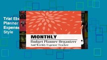 Trial Ebook  Monthly Budget Planner Organizer And Weekly Expense Tracker: Floral Japanese Style