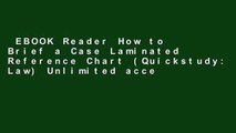 EBOOK Reader How to Brief a Case Laminated Reference Chart (Quickstudy: Law) Unlimited acces Best