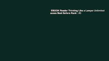 EBOOK Reader Thinking Like a Lawyer Unlimited acces Best Sellers Rank : #3