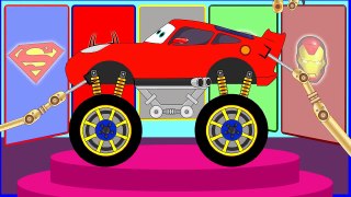 Monster Truck Police Car & Smile Cars for Children – Assembly & Fun Race – Cars Cartoon fo