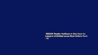 EBOOK Reader HotDocs in One Hour for Lawyers Unlimited acces Best Sellers Rank : #2