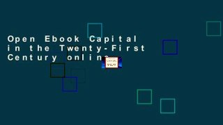 Open Ebook Capital in the Twenty-First Century online