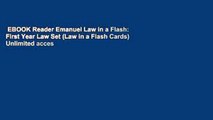 EBOOK Reader Emanuel Law in a Flash: First Year Law Set (Law in a Flash Cards) Unlimited acces