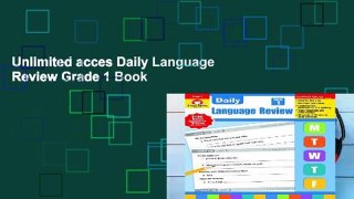 Unlimited acces Daily Language Review Grade 1 Book