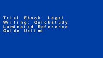 Trial Ebook  Legal Writing: Quickstudy Laminated Reference Guide Unlimited acces Best Sellers Rank