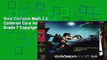 View Envision Math 2.0 Common Core Additional Practice Grade 7 Copyright 2017 Ebook