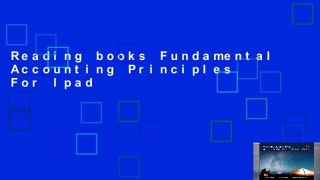 Reading books Fundamental Accounting Principles For Ipad