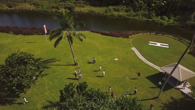 This year Kempinski Seychelles Resort is proud to be celebrating our five year anniversary. Earlier this week the team gathered next to the helipad to take a v