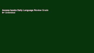 Access books Daily Language Review Grade 6+ Unlimited