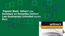 Popular Book  Gilbert Law Summary on Remedies (Gilbert Law Summaries) Unlimited acces Best