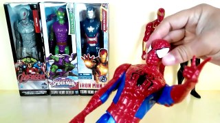 Unboxing toys Spiderman, black spiderman, iron spiderman, ultron, iron man, iron patrio #S