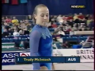 Trudy McINTOSH (AUS) floor - 2000 Glasgow Grand prix EF