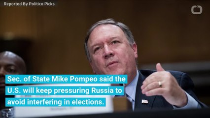 Pompeo Says Trump has 'Proper Understanding' Of Russian Meddling