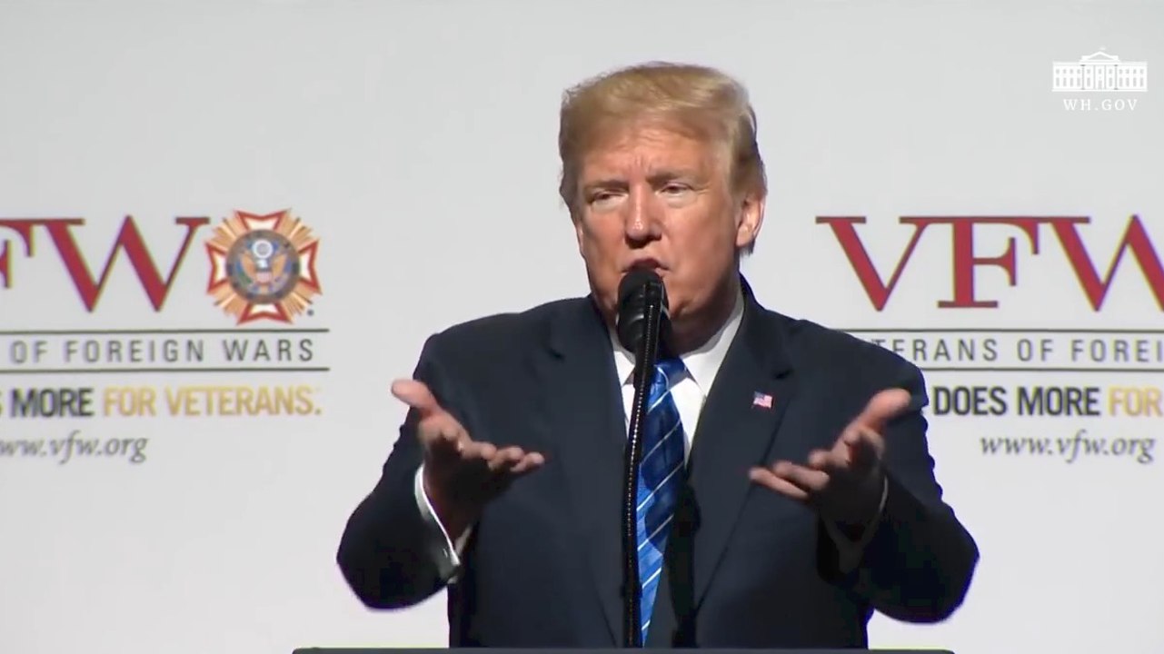 Trump To WW2 Veterans: "Each Of You Is A National Treasure"