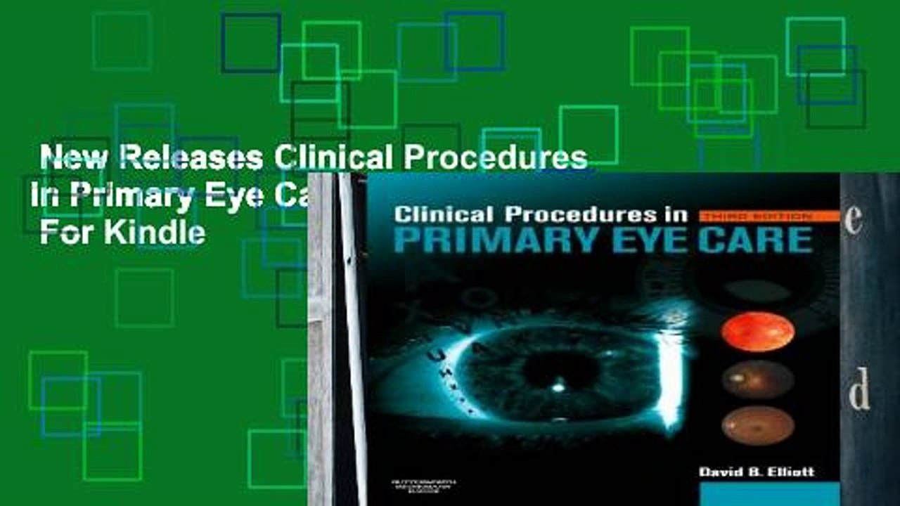 New Releases Clinical Procedures in Primary Eye Care, 3e  For Kindle