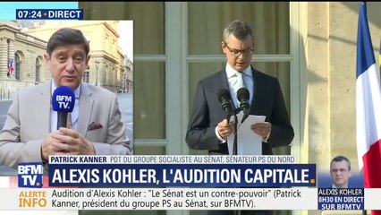 Le sénateur PS Patrick Kanner a dénoncé "un dysfonctionnement personnifié par Alexandre Benalla"