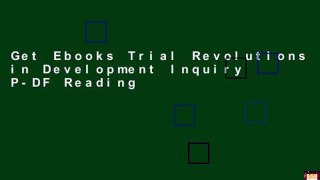 Get Ebooks Trial Revolutions in Development Inquiry P-DF Reading