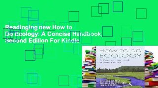 Readinging new How to Do Ecology: A Concise Handbook, Second Edition For Kindle