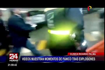 Explosión en clínica Ricardo Palma: Policía investiga restos dejados luego de la detonación