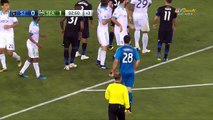 Clint Dempsey attempts to score from 40 yards on an open goal, but hits the post vs San Jose!