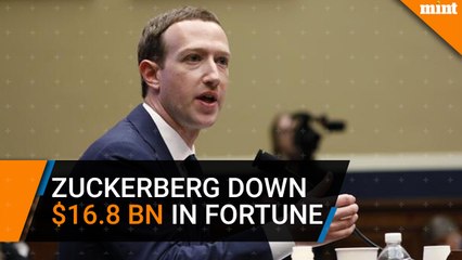 Zuckerberg down $16.8 billion in fortune