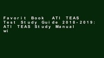 Favorit Book  ATI TEAS Test Study Guide 2018-2019: ATI TEAS Study Manual with Full-Length ATI TEAS
