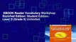 EBOOK Reader Vocabulary Workshop: Enriched Edition: Student Edition: Level D (Grade 9) Unlimited