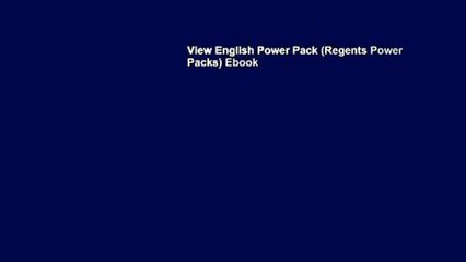 View English Power Pack (Regents Power Packs) Ebook