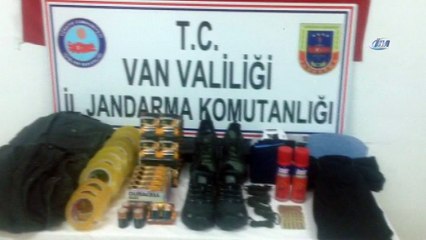 Van’da terör eylemlerinde kullanılacak malzemeler ele geçirildi
