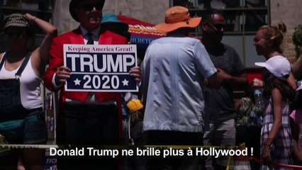 L'étoile de Donald Trump à Hollywood vandalisée