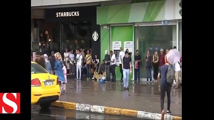 İstanbul�da beklenen yağış başladı