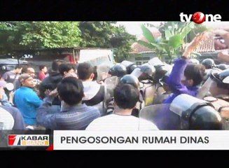 Eksekusi Rumah Dinas Asrama Teplan Berlangsung Ricuh