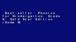 Best seller  Phonics for Kindergarten, Grade K: Gold Star Edition (Home Workbooks)  E-book