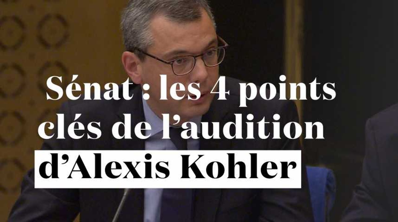 Sénat : les 4 poins clés de l'audition d'Alexis Kohler