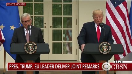 BBC News Trump Lays Out Trade Plans With EU At White House
