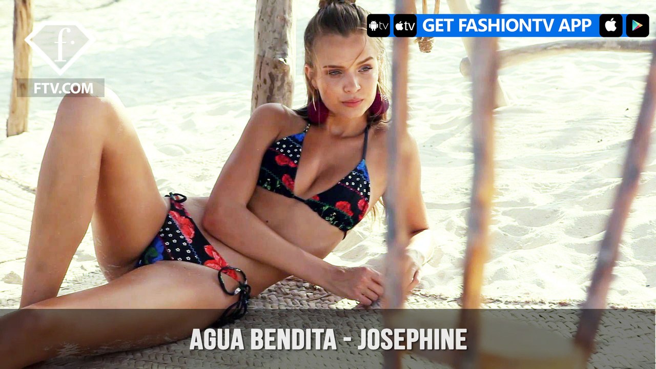 Josephine Skriver Unstoppable in Agua Bendita Swimwear | FashionTV | FTV