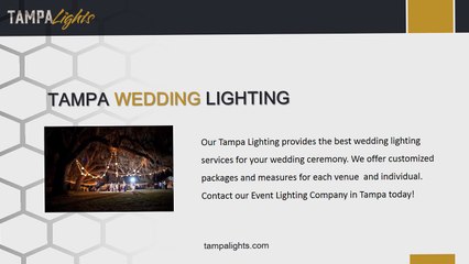 Best Wedding Lighting Company - Tampa Lights